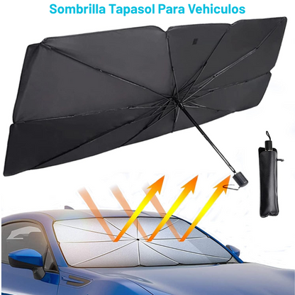 Sombrilla parasol para el autoProtegé tu auto del calor extremo