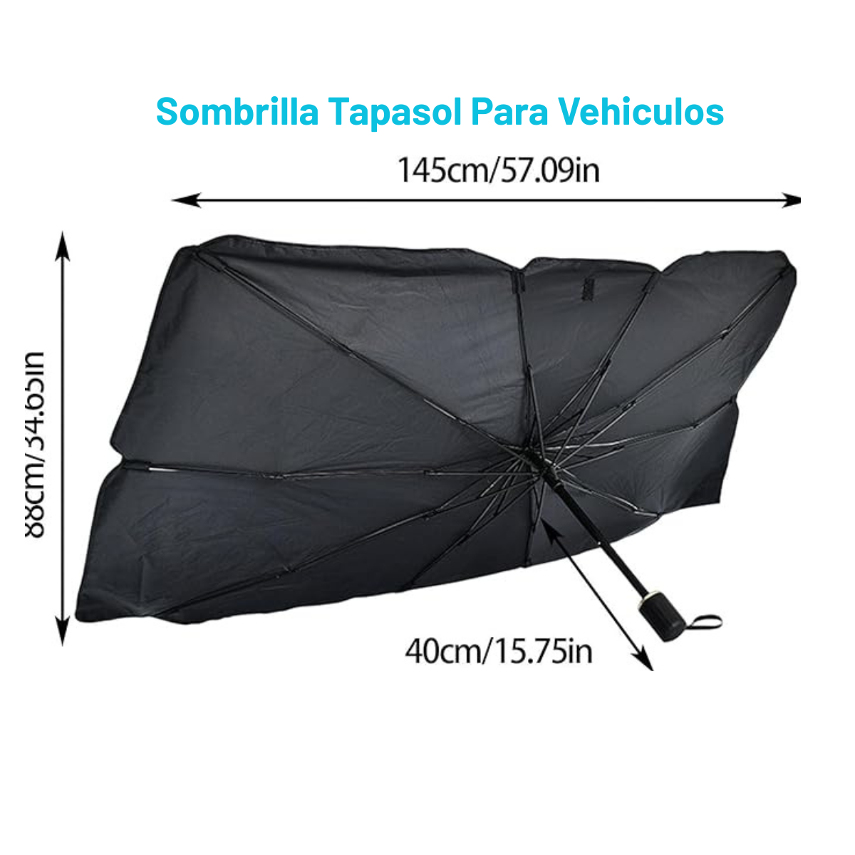 Sombrilla parasol para el autoProtegé tu auto del calor extremo