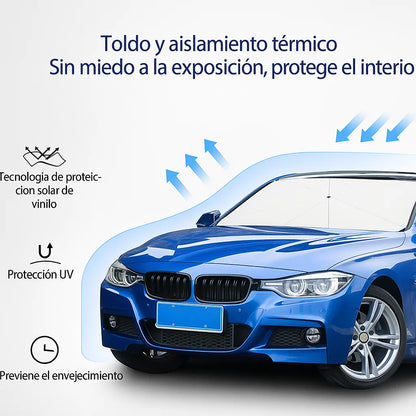 Sombrilla parasol para el autoProtegé tu auto del calor extremo